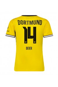 Borussia Dortmund Maximilian Beier #14 Jalkapallovaatteet Naisten Kotipaita 2026-27 Lyhythihainen